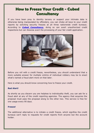 How to Freeze Your Credit - Cubed Consultancy-converted
