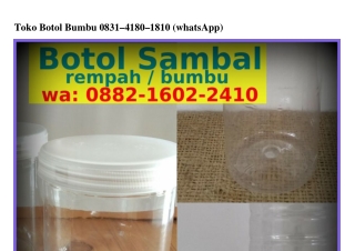 Toko Botol Bumbu Ô8З1·ㄐ18Ô·181Ô(WA)