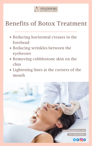 Benefits of Botox Treatment | Best Botox treatment in Bangalore