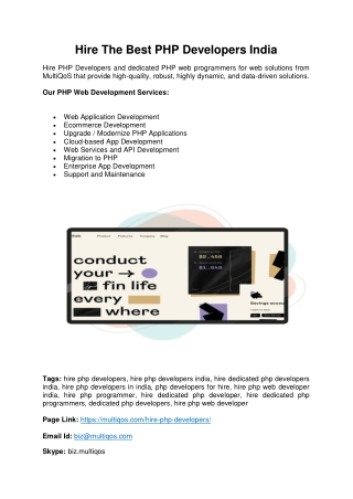 Are You Looking To Hire Dedicated PHP Programmers