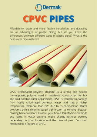 CPVC Pipes