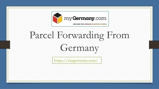 Parcel Forwarding From Germany
