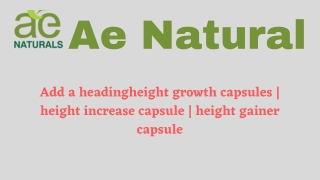 height growth capsules | height increase capsule | height gainer capsule