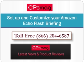 Set up and Customize your Amazon Echo Flash Briefing
