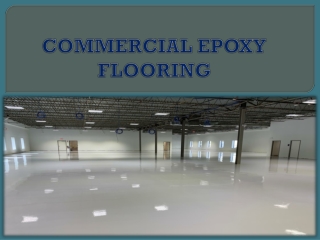 COMMERCIAL EPOXY FLOORING