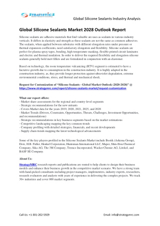 Business Strategies, Revenue and Growth Rate of Global Silicone Sealants Market