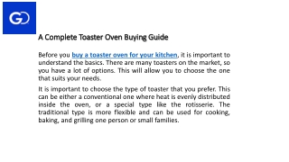 Ovens buying guide
