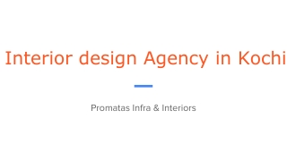 Interior design Agency in Kochi