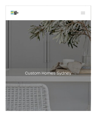 Custom Homes Sydney