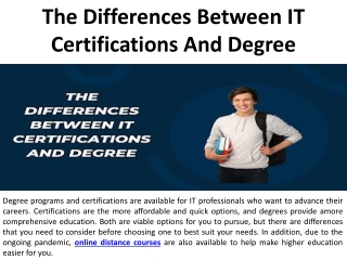What's the Difference Between Certifications and Degrees in IT