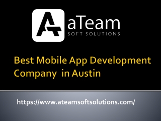 Best Mobile App Development Company  in Austin
