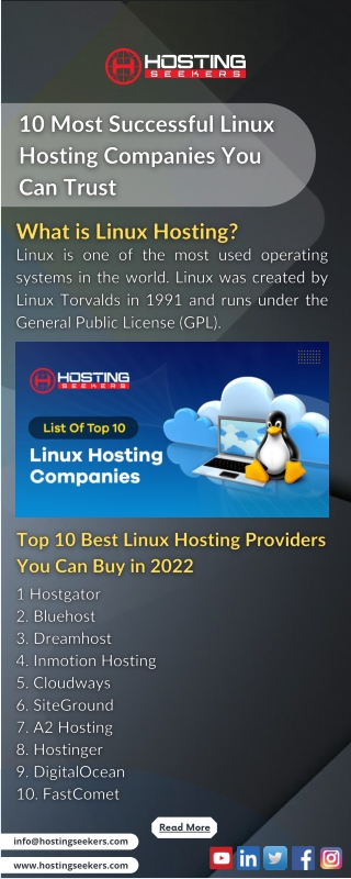 10 Most Successful Linux Hosting Companies You Can Trust