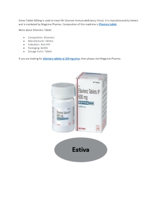 Efavirenz tablet