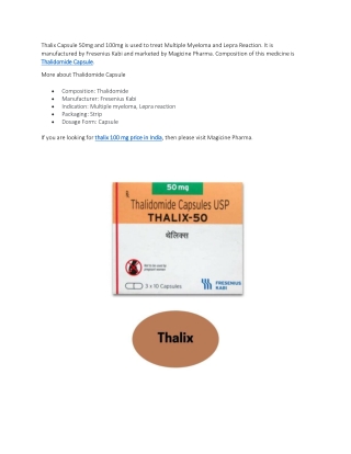 Thalidomide Capsule