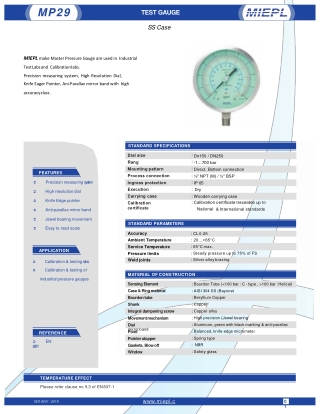 MP29 Test Gauge - SS Case | MIEPL