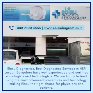 Ebisu Diagnostics, Best Diagnostics Services in Bangalore