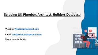 Scraping UK Plumber, Architect, Builders Database