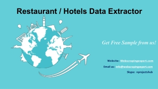 Restaurant  Hotels Data Extractor