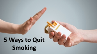 5 Ways to Quit Smoking