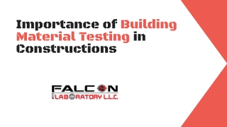 Importance of Building Material Testing in Constructions