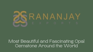 Fabulous Opal Gemstone jewelry From Rananjay Exports
