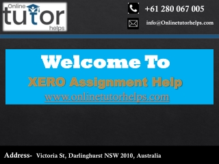 XERO Assignment Help