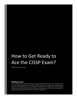 How to Get Ready to Ace the CISSP Exam?