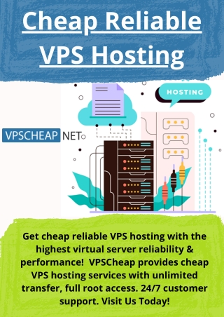 Cheap Reliable VPS Hosting