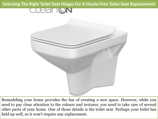 Selecting The Right Toilet Seat Hinges For A Hassle-Free Toilet Seat Replacement