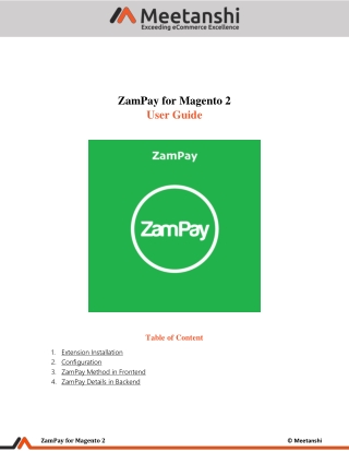 Magento 2 Zampay