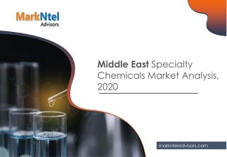 Middle East Speciality Chemicals Market Analysis, 2020