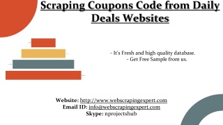 Scraping Coupons Code from Daily Deals Websites