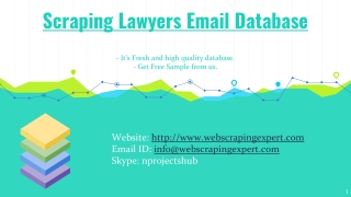 Scraping Lawyers Email Database