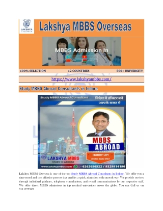 Overseas MBBS Consultants in Indore