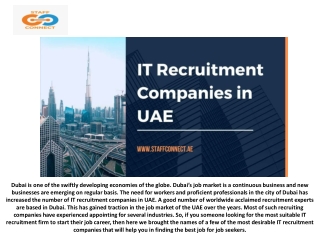 IT Recruitment Companies in UAE