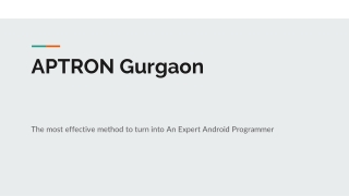 The most effective method to turn into An Expert Android Programmer