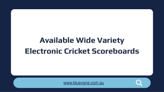 Available Wide Variety Electronic Cricket Scoreboards