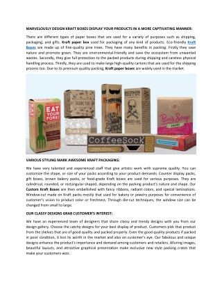 kraft boxes