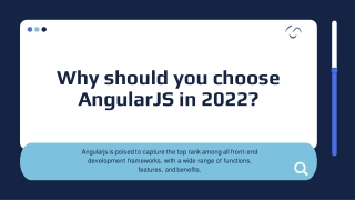 Why should you choose AngularJS in 2022?