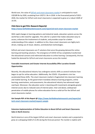 EdTech and Smart Classroom Market