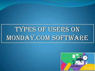 Types of users on Mondaycom Software