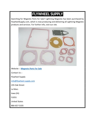 Magneto Parts for Sale  Flywheel-supply.com