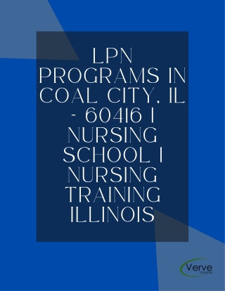 LPN program in Coal city,IL, 60416