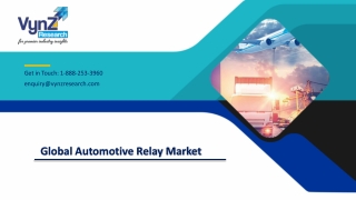 Automotive Relay Market Is Anticipated To Grow At a 6.0% CAGR