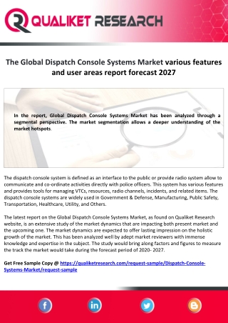 Global Dispatch Console Systems  What Industry Insiders Say About Gl