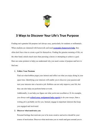 3 Ways to Discover Your Life's True Purpose