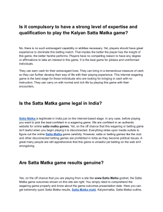 Satta Matka | Dp satta matka