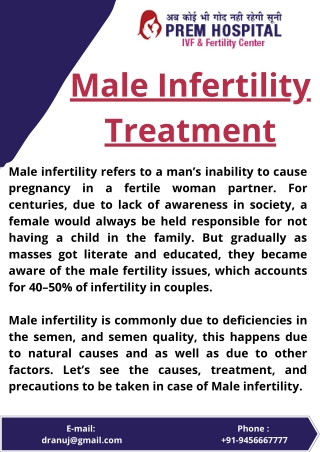 Male Infertility Treatment