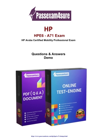 HP  HPE6-A71 Dumps - Updated  HPE6-A71 Questions