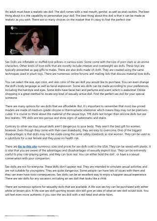 5 Killer Quora Answers on Sex Doll